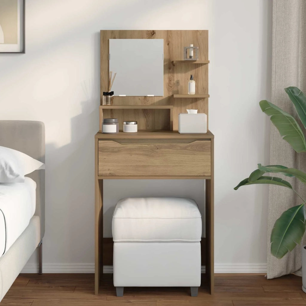 Tavoli da Trucco per Camera da Letto Rovere artigianale 889006
