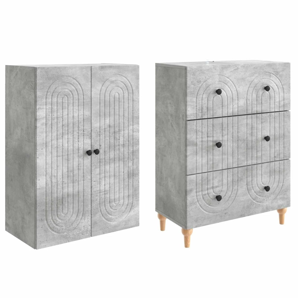 Set di armadi 2 pcs 66 x 34,5 x 90 cm Legno ingegnerizzato