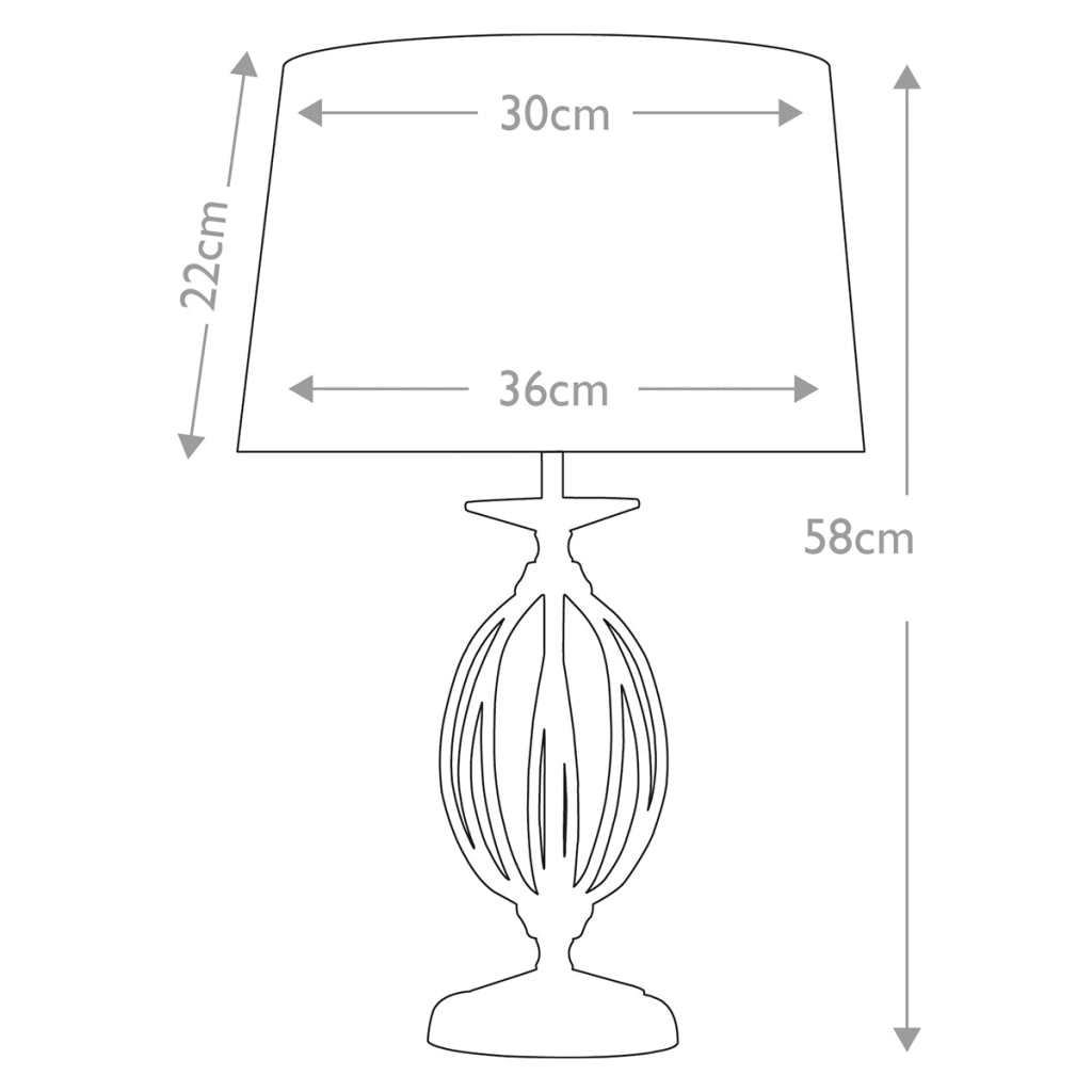Lampada tavolo ottone anticato paralume bianco Aegean E27 Elstead