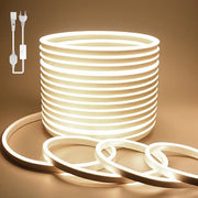 Striscia di Luce LED a Neon 10M Bianco Naturale - Luce LED Flexibile e Idrorepellente per Decorazione Interna