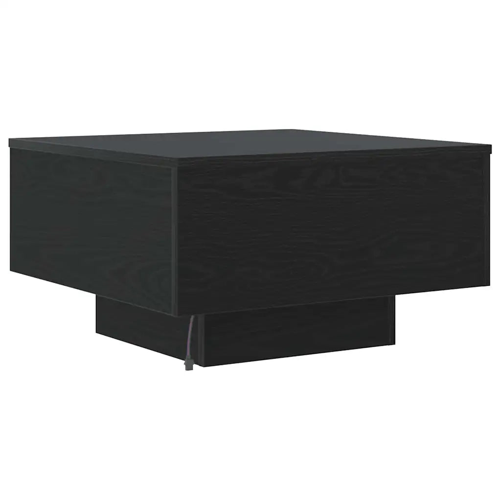 Tavolino da Salotto-Tavolino da soggiorno-Tavolo Rovere Nero 55 x 55 x 31 cm 721951