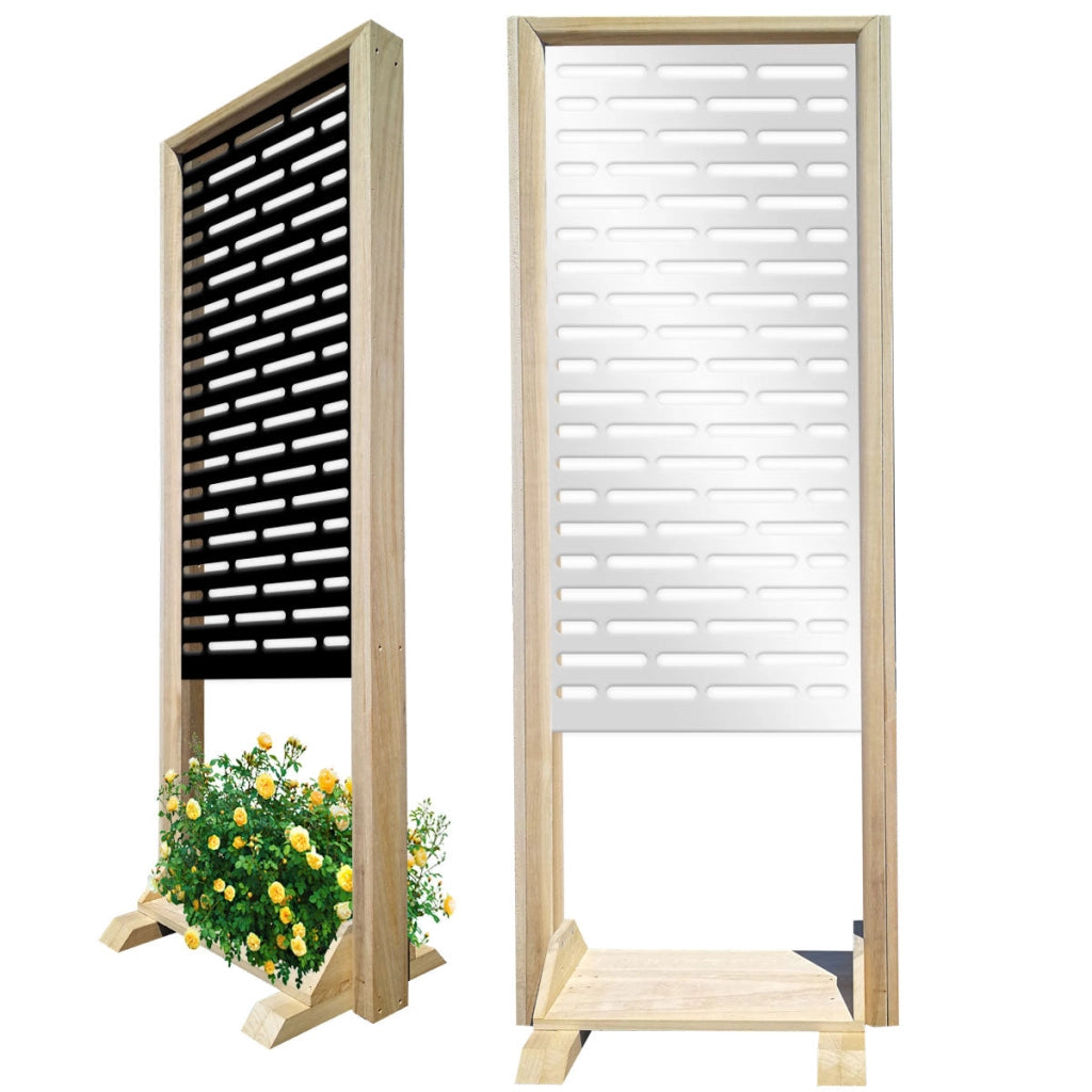 HOTDOG - Separè - Paravento modulabile - 70x190cm - in Legno e PVC Colore: bianco