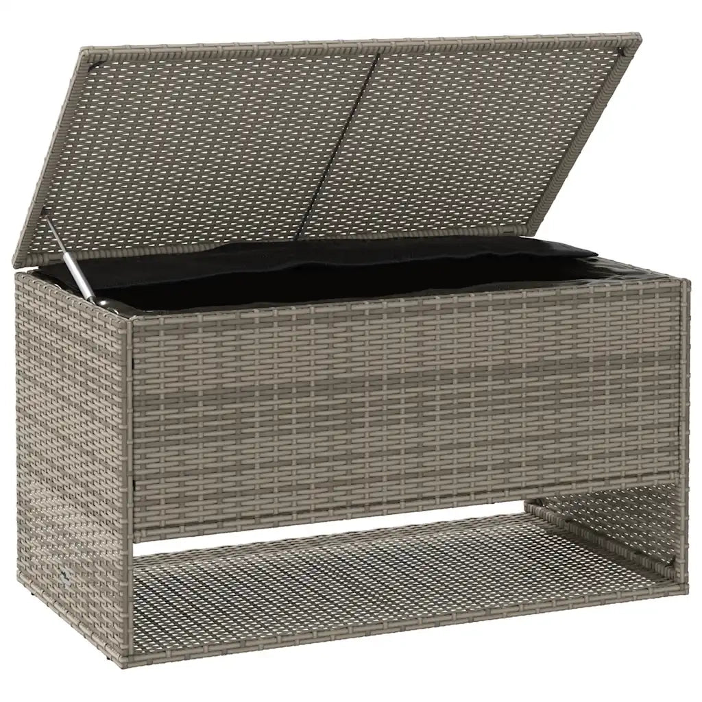 Scatola per Cuscini da Esterno Grigio 100x55x55,5 cm Polyrattan CFW9348367