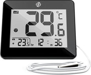 Stazione Meteorologica Digitale per Interno ed Esterno - Idrometro - Termometro - Digitale per Interno ed Esterno - Misuratore di Umidità dell'Aria - Versione Avanzata
