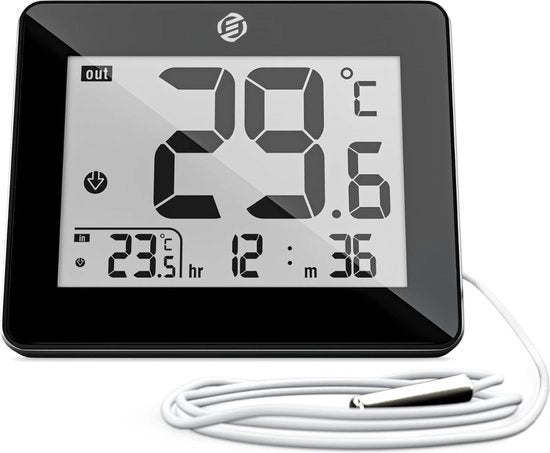 Stazione Meteorologica Digitale per Interno ed Esterno - Idrometro - Termometro - Digitale per Interno ed Esterno - Misuratore di Umidità dell'Aria - Versione Avanzata