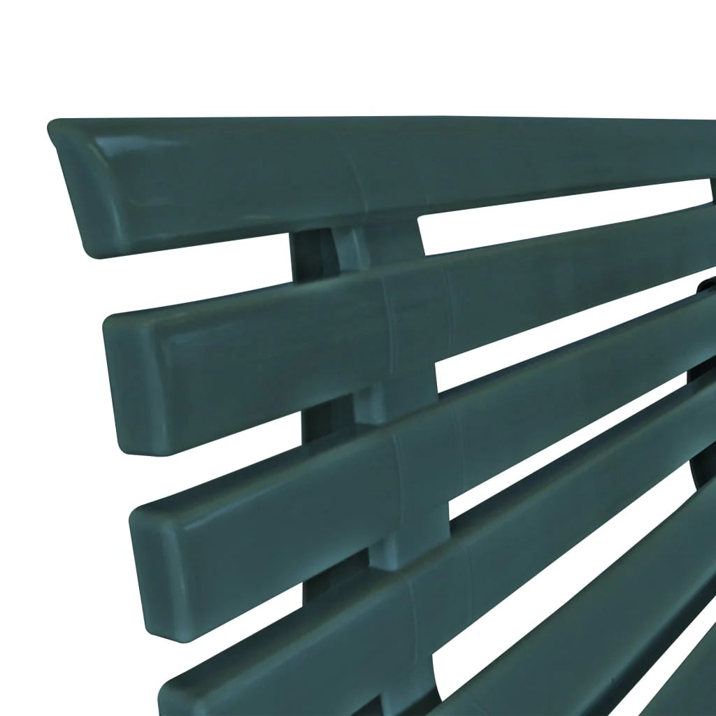 Panca da giardino mobili da esterno terrazza 145,5 cm plastica verde 02_0011245