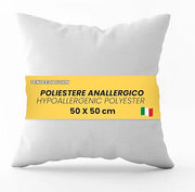 Anima Imbottitura Cuscino 50x50 cm - Federe Morbide, Comfortevoli, Antiallergiche, Lavabili - Ideali per Divano, Letto, Arredamento