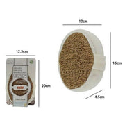 Trade Shop - Spugna Doccia Bagno Esfoliante Cura Pelle Corpo 10 X 4.5 X 15 Cm Marrone 69577 -