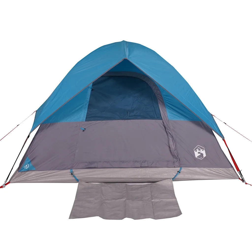 Tenda da Campeggio a Cupola per 2 Persone-Tenda per Escursionismo Blu Impermeabile 912519