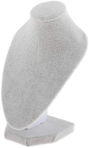 Standard perle di alta qualità, manichino per collane busto holder per collane e accessori, bianco, superficie in velluto