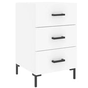Comodino | Armadio da Notte | Mobiletto da notte Bianco 40x40x66 cm in Legno Multistrato