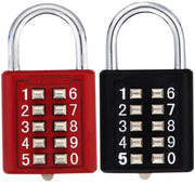 Set di 2 combinazioni a 10 cifre per cassetti, casse di attrezzi e borse - Sistema di codifica sicuro per uso domestico e palestra