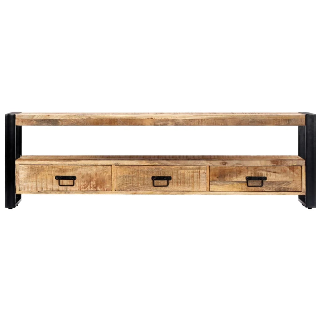 Pratica credenza porta TV di design 150 cm legno massello di mango 2502013