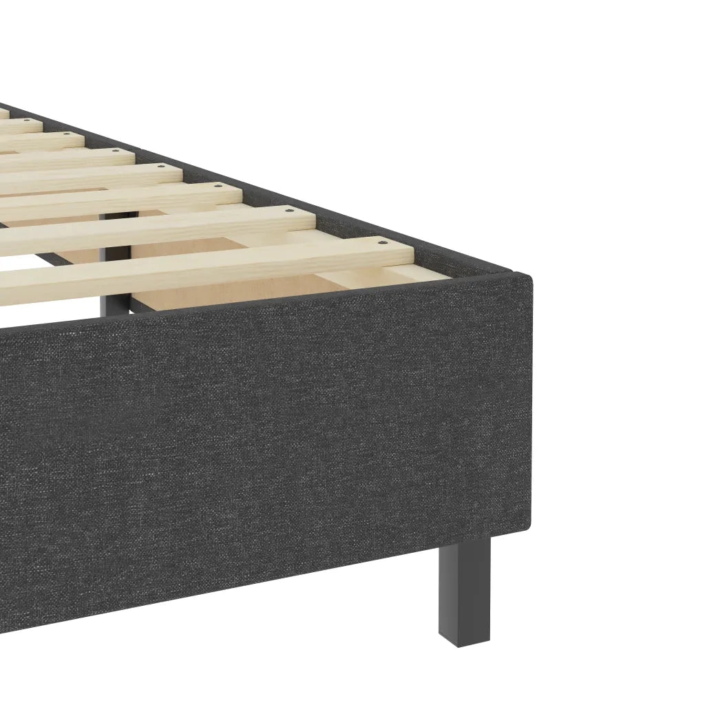 Letto a Molle Grigio in Tessuto 100x200 cm cod mxl 60702