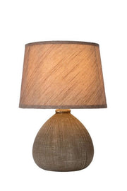 Lampada da tavolo Lucide Ramzi marrone E14 40W 26cm