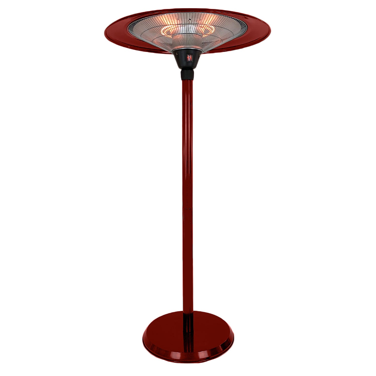 Stufa Elettrica Fungo Riscaldante Infrarossi Saturno Esterno-Interno Regolabile Bordeaux