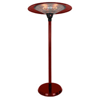 Stufa Elettrica Fungo Riscaldante Infrarossi Saturno Esterno-Interno Regolabile Bordeaux