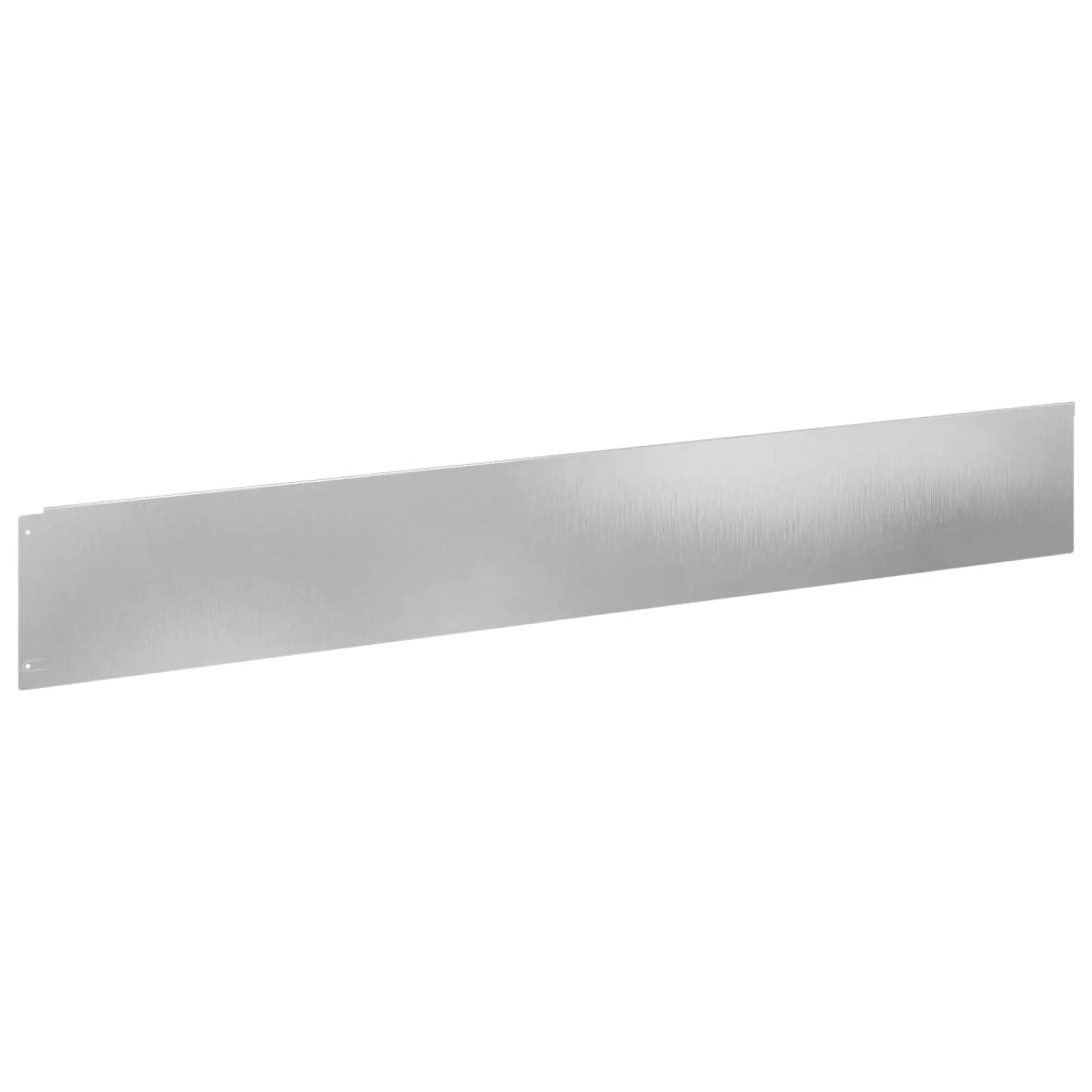Bordura per Prato 30 pcs 100 x 15 cm Acciaio Argento 8008826