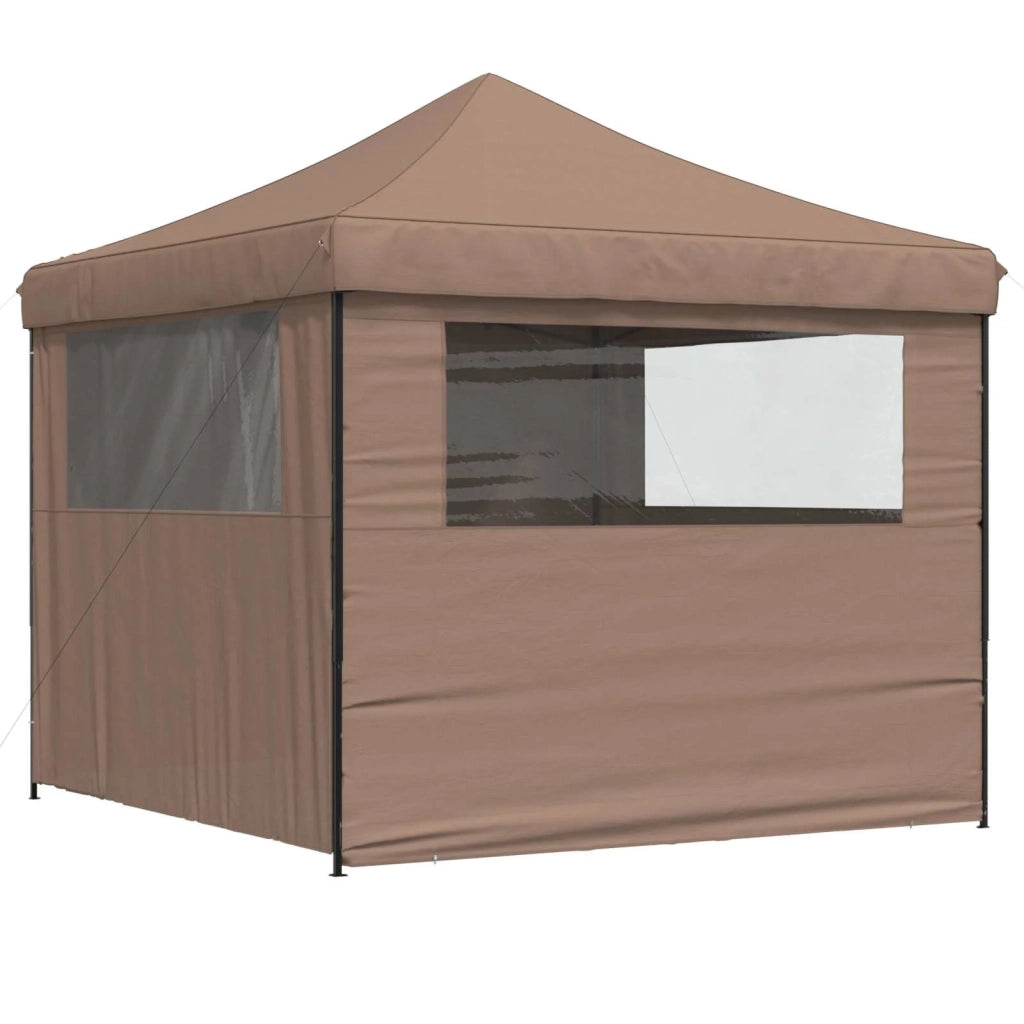 Tenda Party-Tenda da festa Marrone 292 x 292 x 315 cm Tessuto Oxford 630826