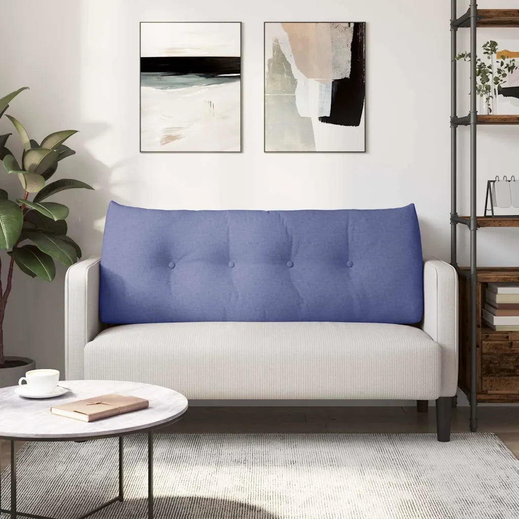 Cuscino per Schiena Blu jeans 120 x 24 x 50 cm Tessuto