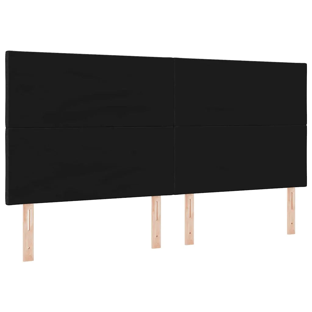 Testiera LED Nero 200 cm Tessuto 3338555