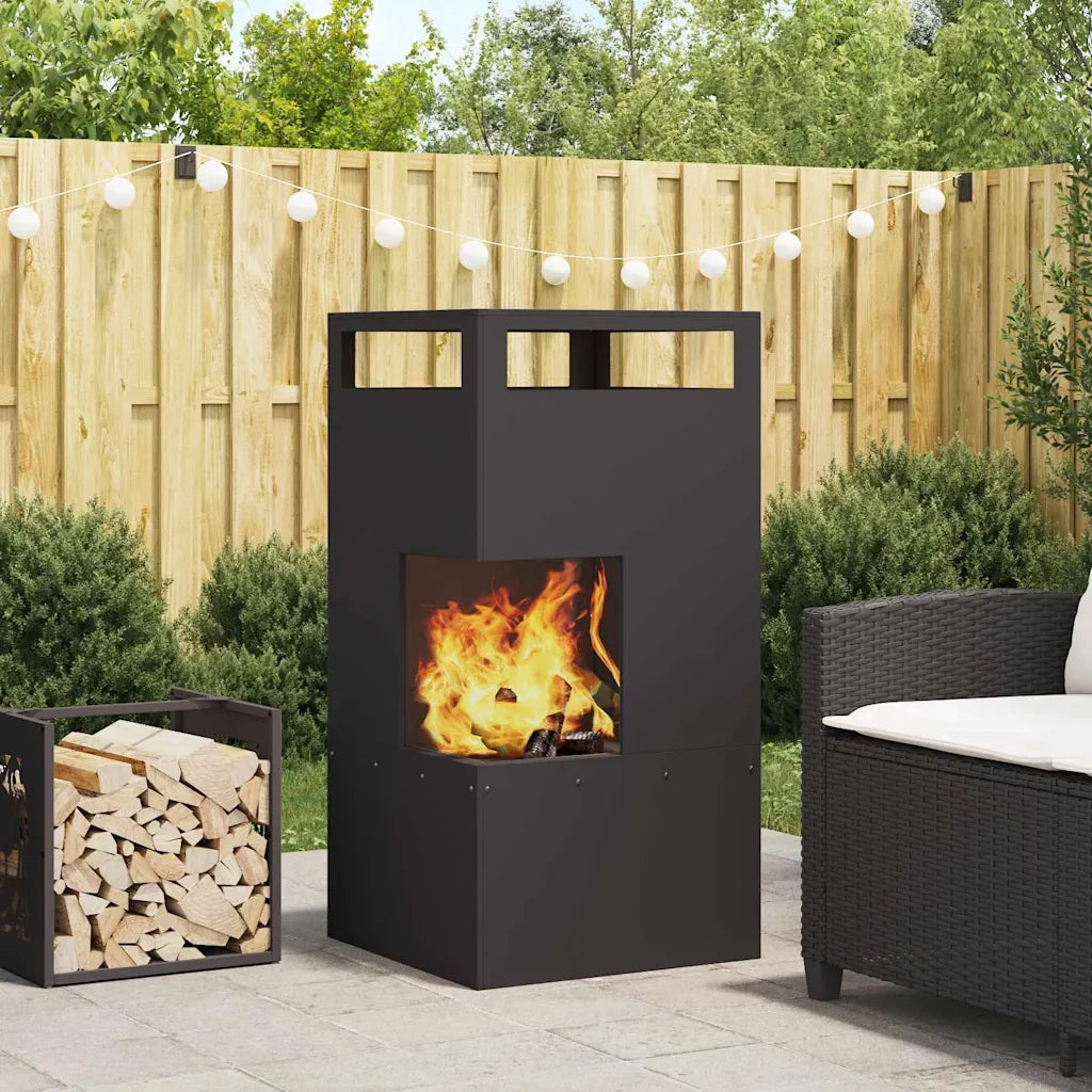Focolare Nero 50 x 50 x 100 cm Acciaio CFW2815991