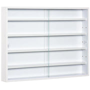 BACHECA PORTAOGGETTI CON 5 MENSOLE REGOLABILI 80 X 9,5 X 60 CM COLORE BIANCO