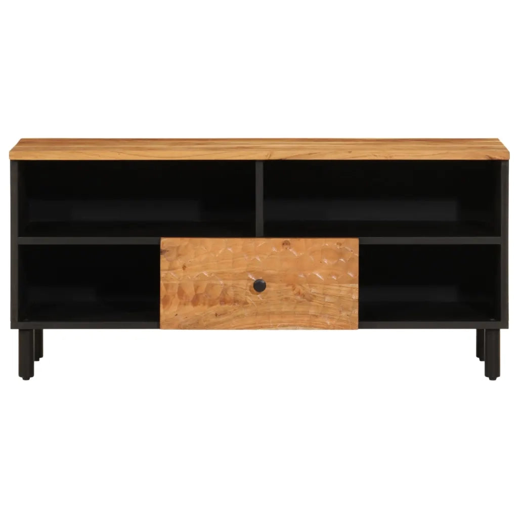 Mobile Porta TV 100x33x46 cm in Legno Massello di Acacia 356871