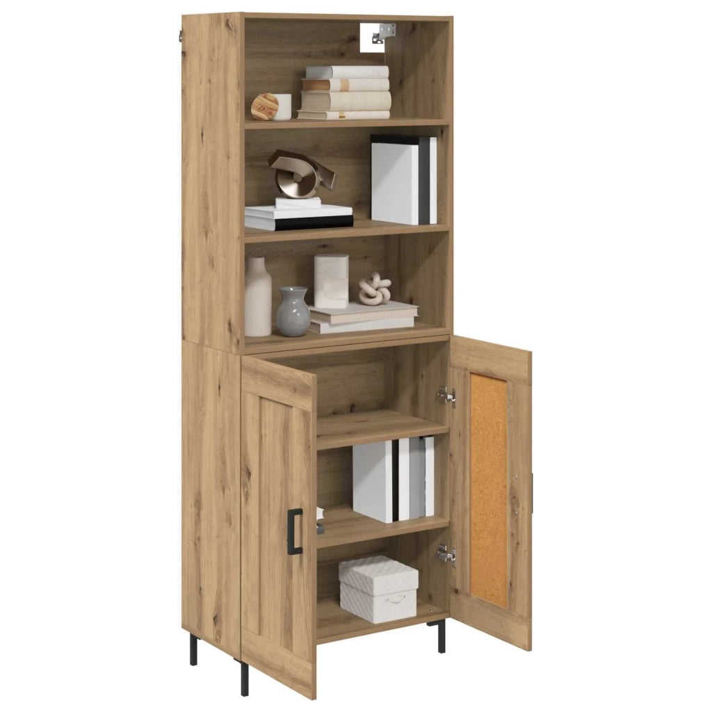 Credenza-Buffet-Armadio da cucina Rovere artigianale 69,5 x 34 x 180 cm 378468