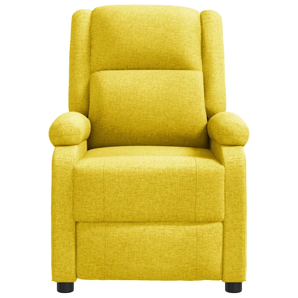 Poltrona Reclinabile Gialla in Tessuto cod mxl 59006