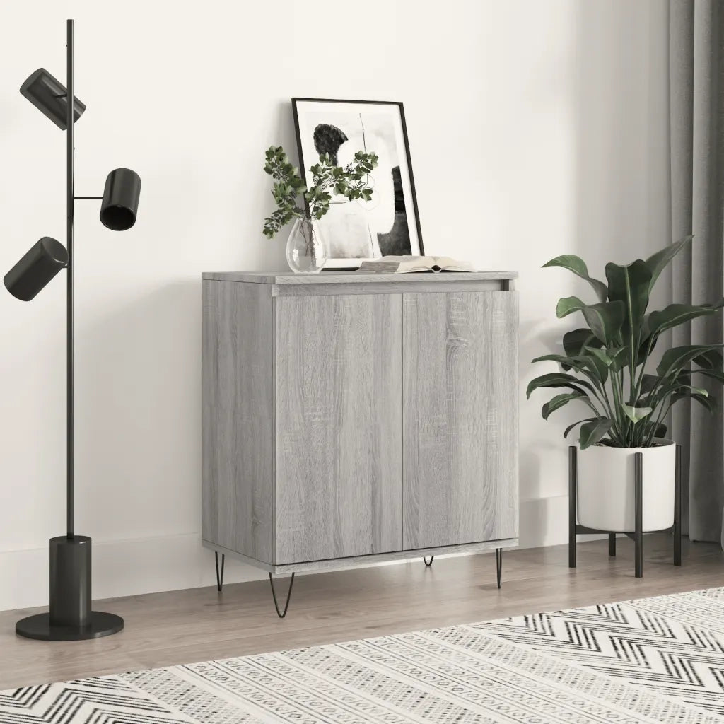 Credenza | Madia | Buffet da pranzo | Armadio da pranzo Grigio Sonoma 60x35x70 cm in Legno Multistrato