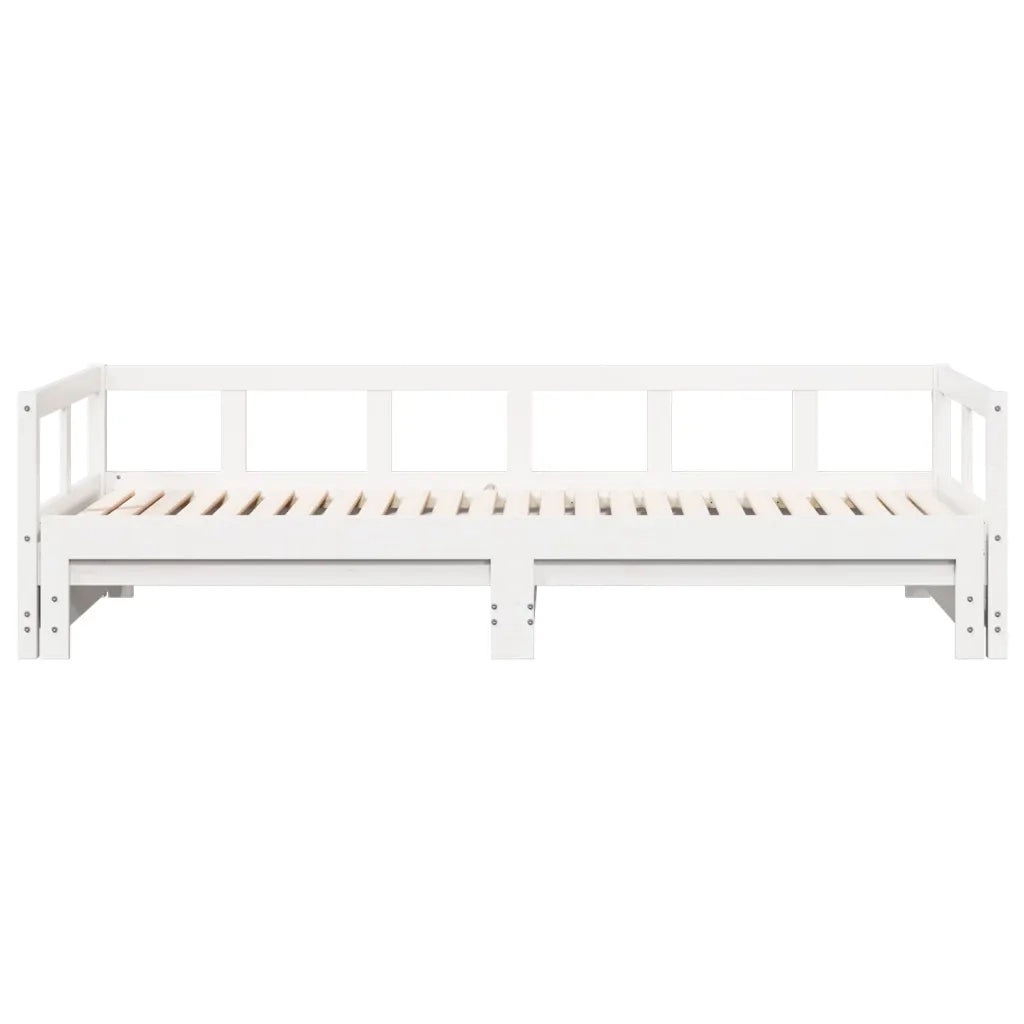 Dormeuse senza Materasso Bianca 80x200 cm Legno Massello Pino 854950