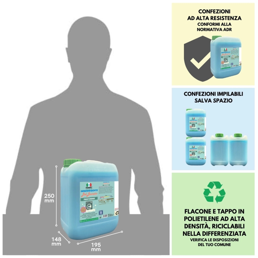 AMMORBIDENTE BelBucato Profumoso 5LTx4Pz