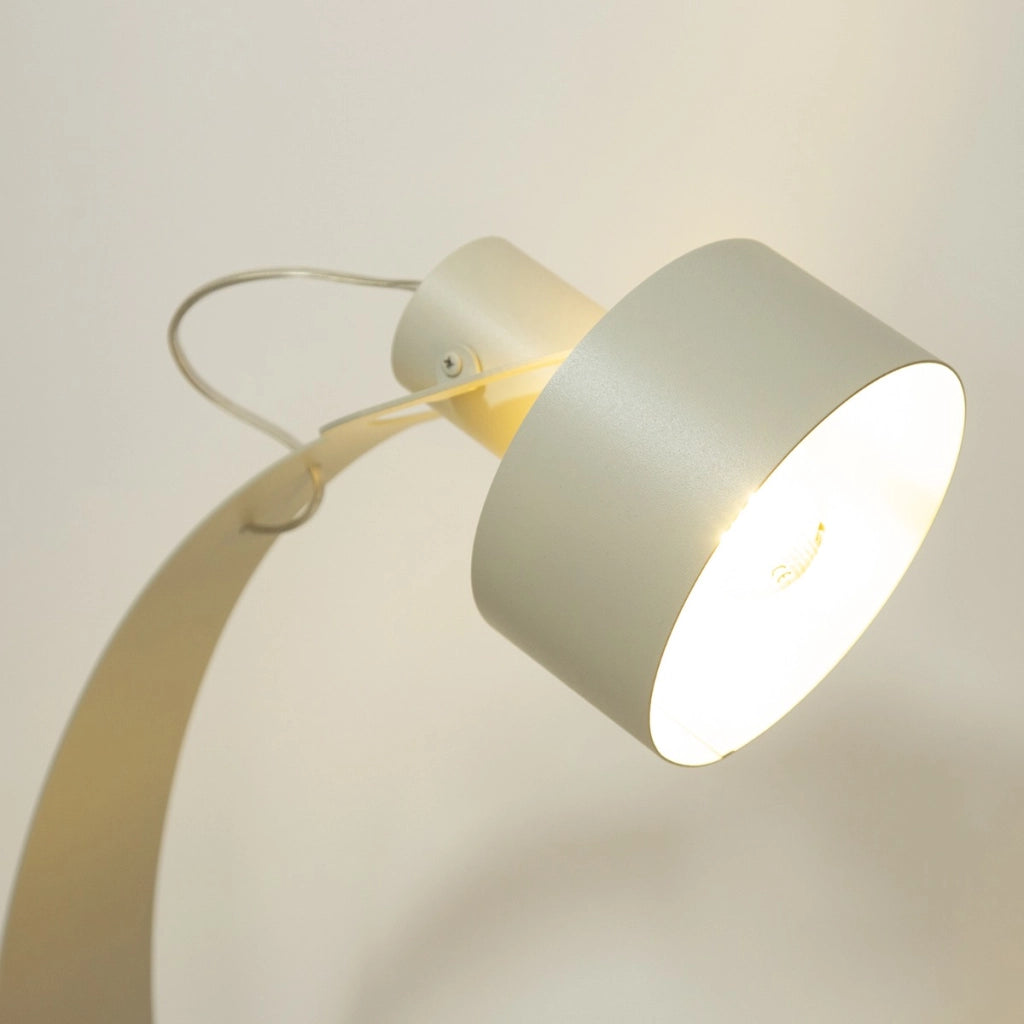Lampada da tavolo industriale grigio-beige E27 15W RIF