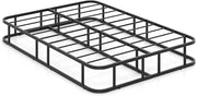 Telaio Letto Matrimoniale in Metallo 140x200 Cm, Struttura Letto Piattaforma con 16 Barre di Supporto, Doghe, Piedi Antiscivolo e Capacità di Carico 300 Kg, Nero