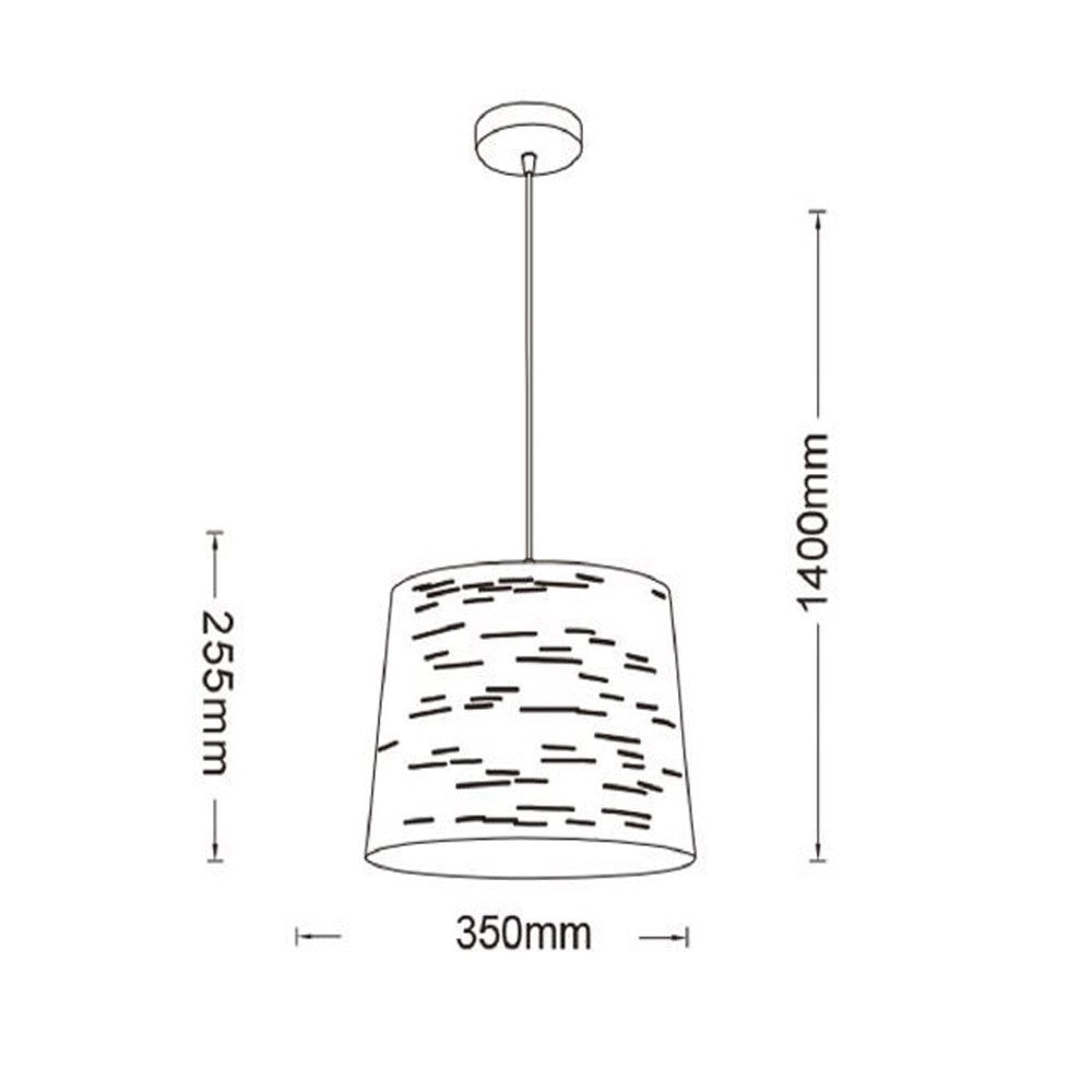 Trade Shop - Lampadario Minimal A Sospensione In Metallo Opaco Con Interno Ramato Attacco E27 Ip20 A73 - Nero