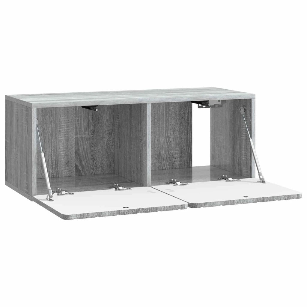 Mobile Porta TV da Muro Grigio Sonoma 78,5 x 31 x 30 cm