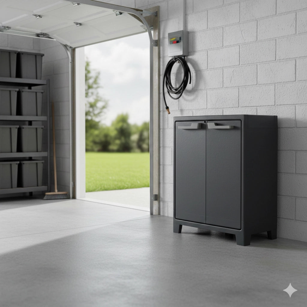 Armadio 2 ripiani 80x44x100 cm Keter Moby Basso XL Antracite