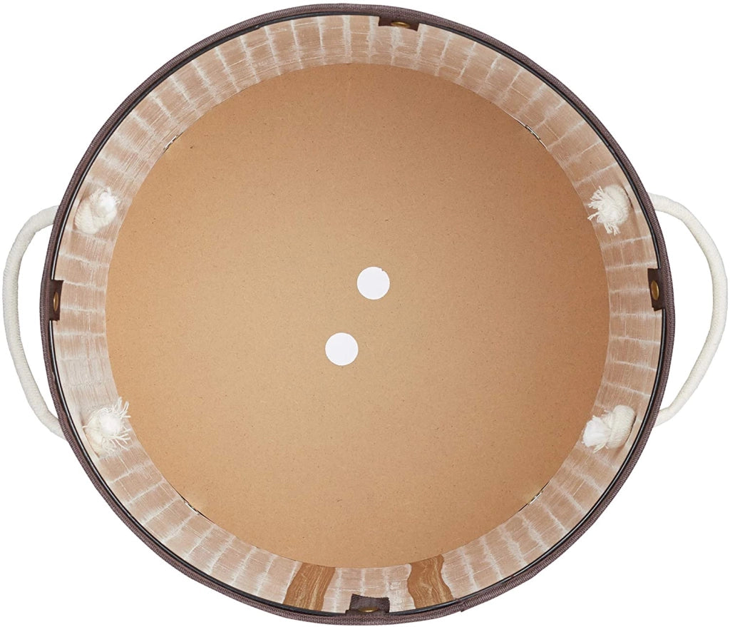 Cesto portabiancheria rotondo con coperchio 63 cm bambù naturale 13_0000819_5