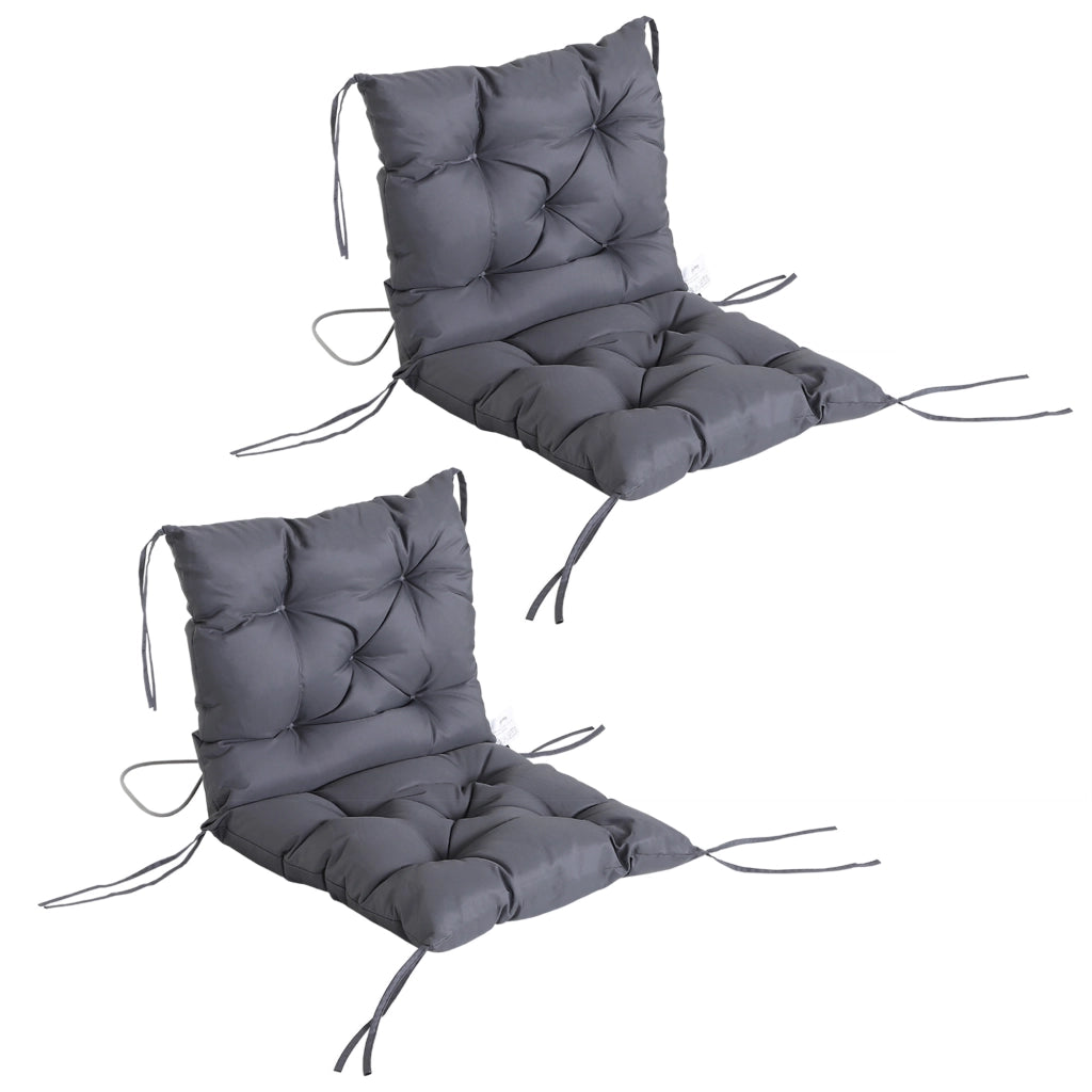 Sedia da pranzo con cuscino ¨C zephmum ¨C grigio, tessuto, 98x50x8 cm