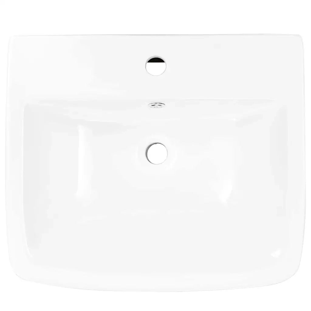 Lavabo Bianco 53 x 44 x 37 cm Ceramica Smaltata 143015