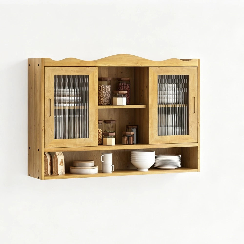 Armadio Scorrevole Retr¨° 2 Ante con Ripiani ¨C MINIMAL ¨C Bianco, 90 cm