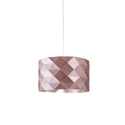 Lampadario Moderno Prisma Polilux ® Pink Metal E Metallo Cromo 5 Luci E27