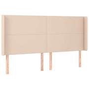 Testiera | Testata ad Orecchio Cappuccino 203x16x118/128 cm in Similpelle