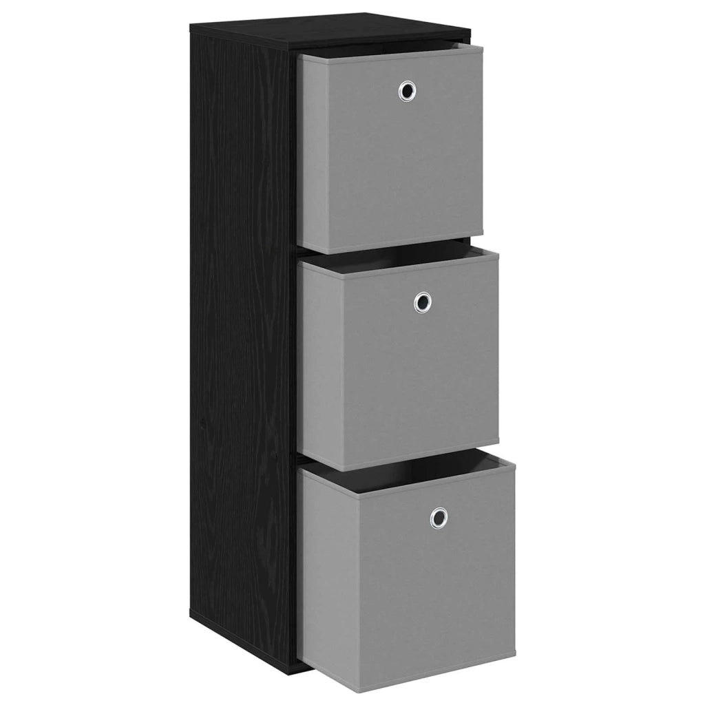Credenza con cassetto Rovere Nero 35 x 32 x 99,5 cm