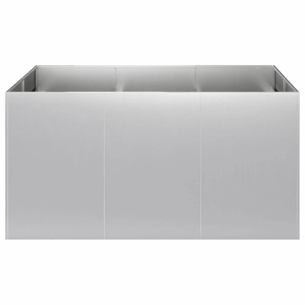 Vaso da giardino Argento 120 x 80 x 60 cm Acciaio zincato 8005930