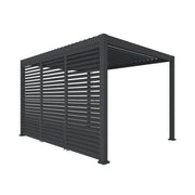 Pergola bioclimatica 3x4m in alluminio  + 3 persiane 1.3m a lamelle
