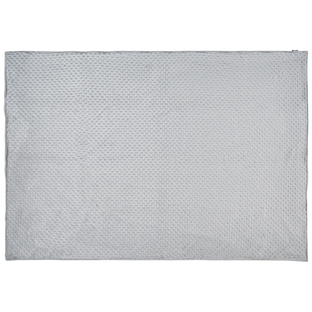 Copripiumino per coperta ponderata Grigia Tessuto poliestere 135 x 200 cm Motivo a pois Design moderno Tessile camera da letto