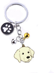 Penning per cani in metallo - Labrador Retriever - Giallo - 2,5*2,5cm