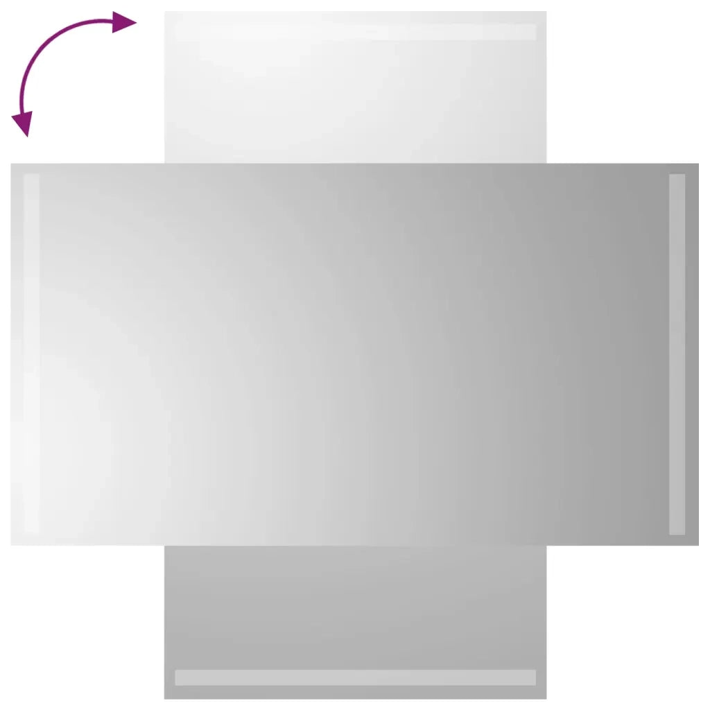Specchio da Bagno con Luci LED 50x90 cm